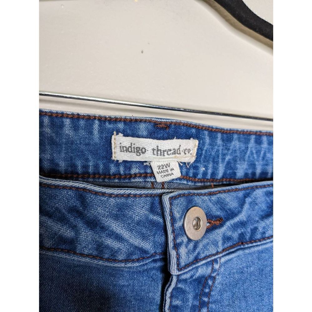 Indigothread Co. Visible Mending Plus Skinny Jean… - image 5